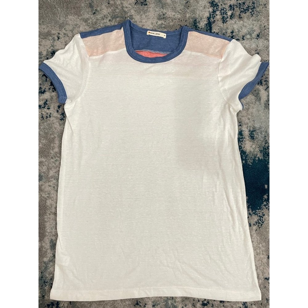 NEW MARINE LAYER STRIPES SHIRT SIZE MEDIUM